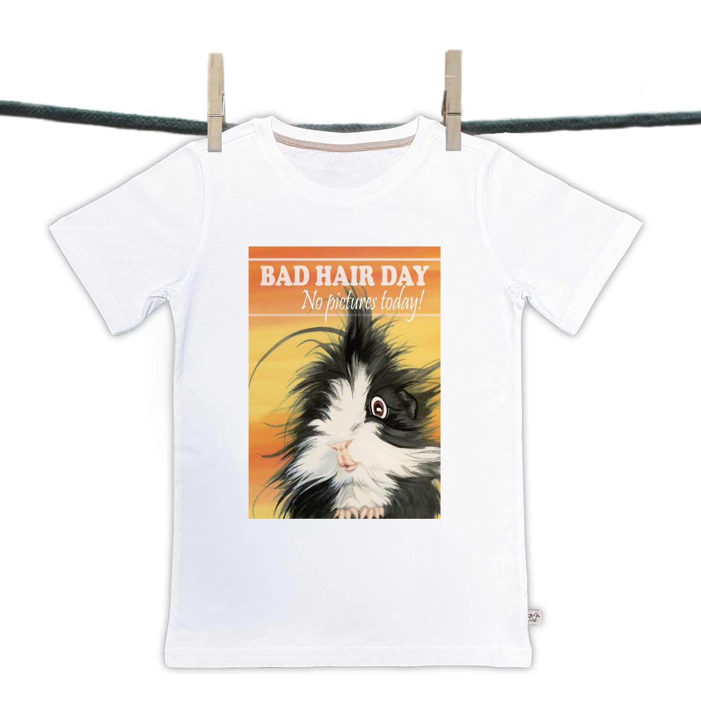 T-shirt Bad Hairday collectie: No pictures today (01-306 KL)