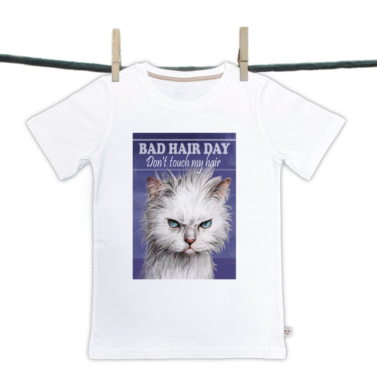 T-Shirt Bad Hairday-Kollektion: Don't touch my hair (01-307 KL)