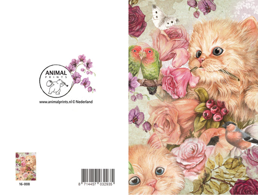 Staande klapkaart thema - Flowers everywhere