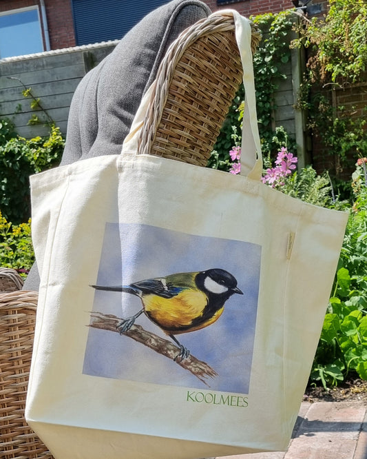 Cotton shopping bag with print - Koolmees