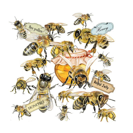 Cotton shopping bag with print - Cat looking around