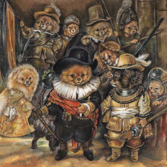 Set mit 4 Untersetzern – Berühmte Meister