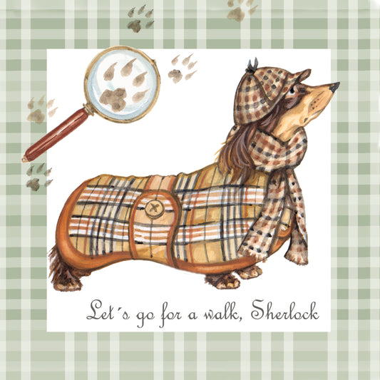 Onderzetter - 38-037 Teckel Sherlock