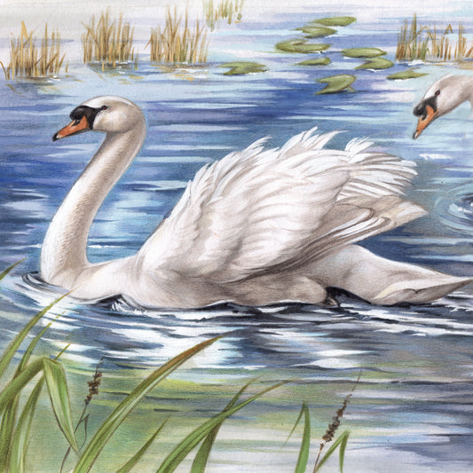 Onderzetter - 38-052 Zwaan