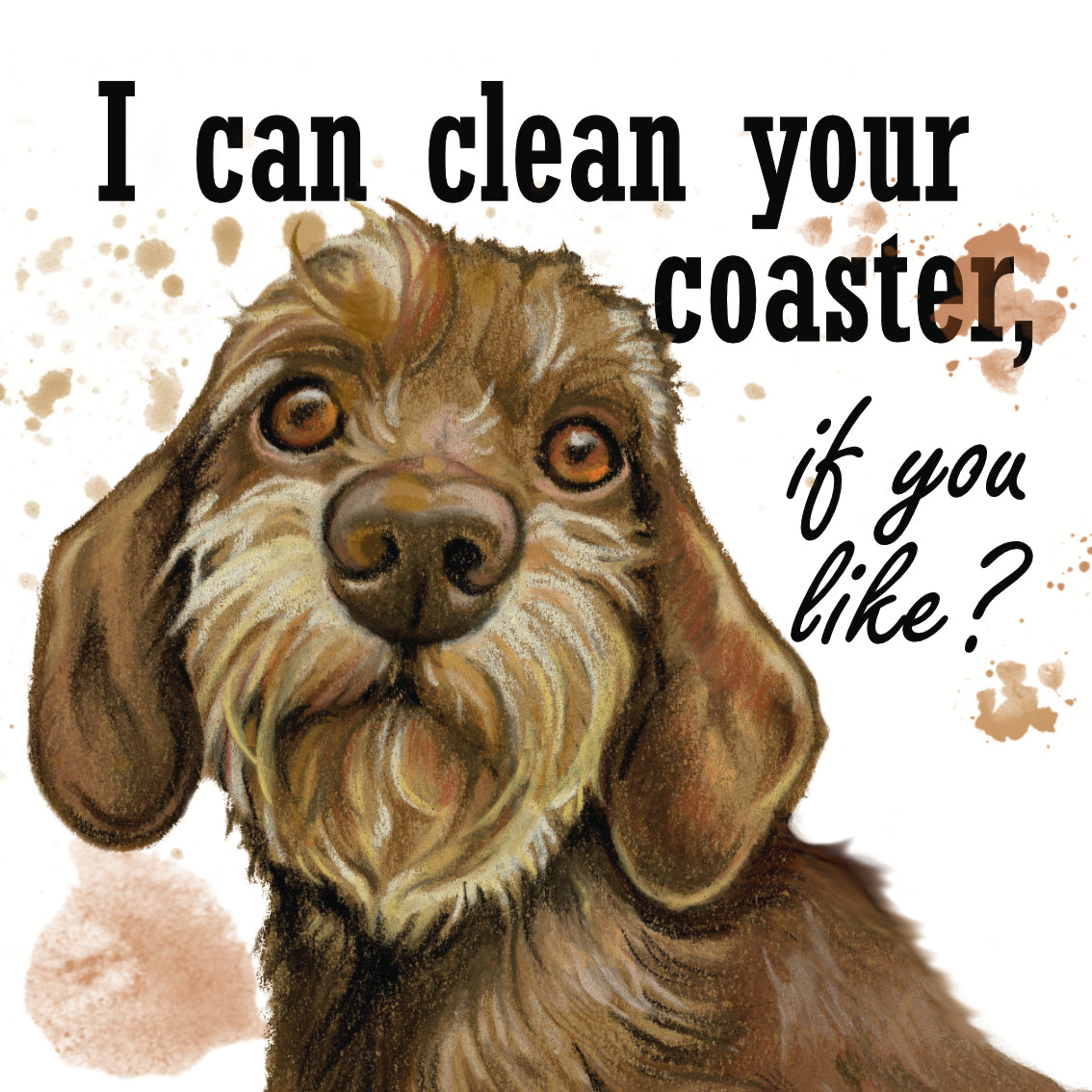Onderzetter - 38-066 Teckel - I can clean your coaster