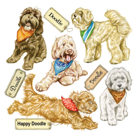 Onderzetter - 38-088 Labradoodle collage