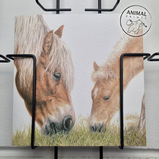 Square card - The Haflingers should not be missing either,