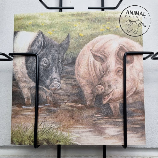 Square card - We're making it a pigsty..