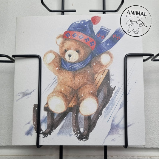 Square card - Bear collection - Winter