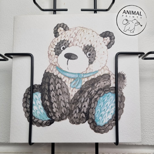 Square card - Ineya - Panda bear