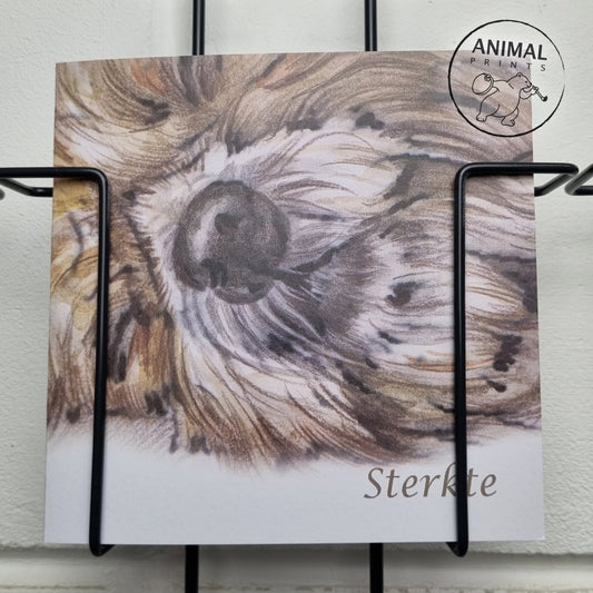 Vierkante kaart - Condoleancekaart Hond