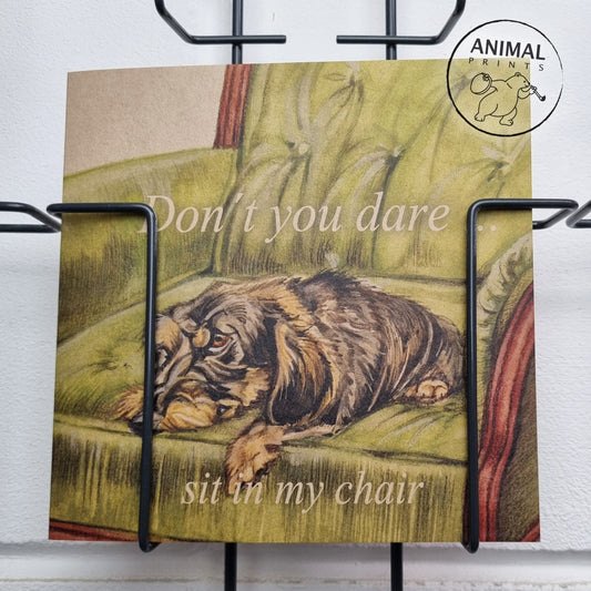 Square card - Don't You Dare..... (Dachshund)