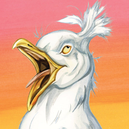 Koelkastmagneet - Zilvermeeuw