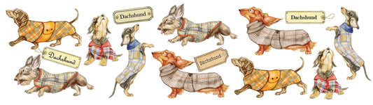 Tassen mit Collage – Dackel – Design 1