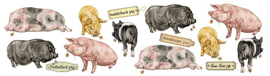 Tassen mit Collage - Schwein