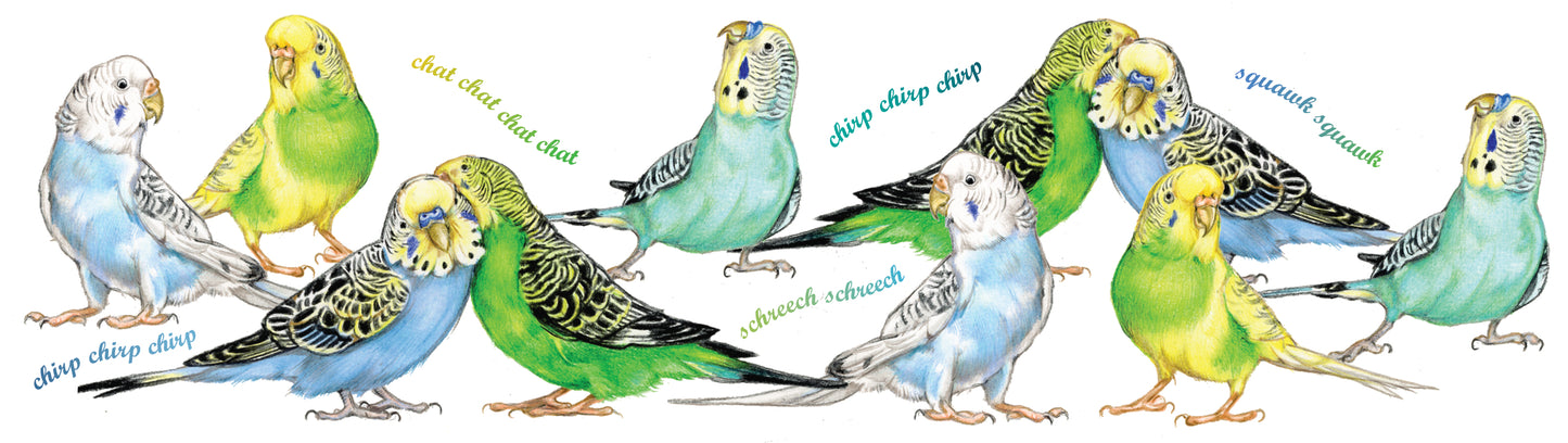 Tassen mit Collage - Rotkehlchen