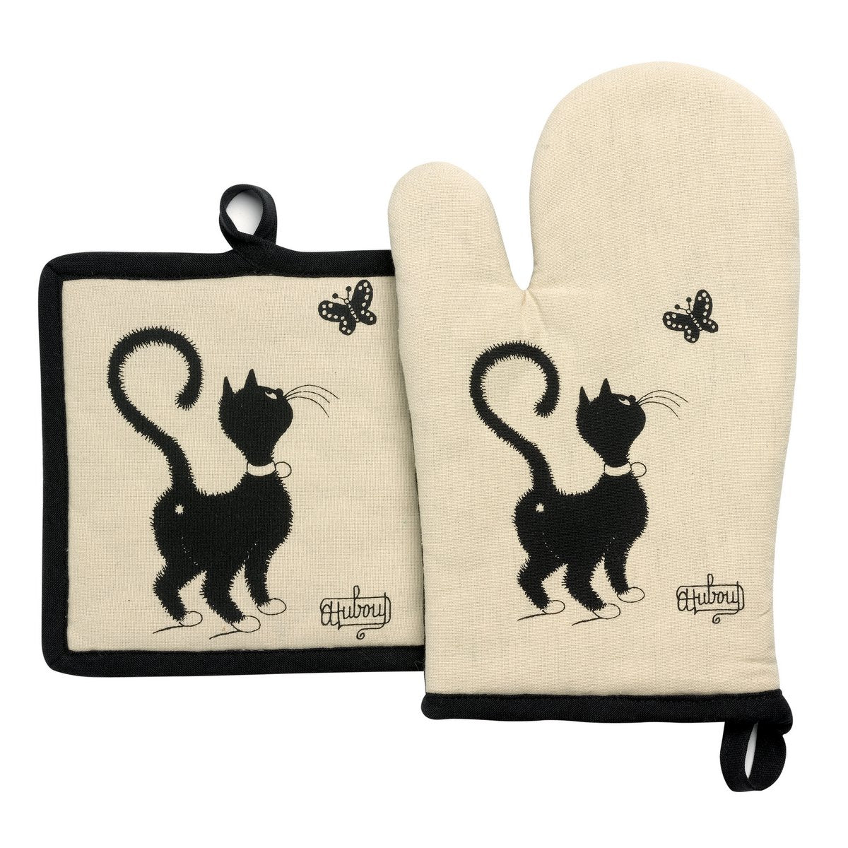 Topflappen + Topflappen Katze mit Schmetterling*
