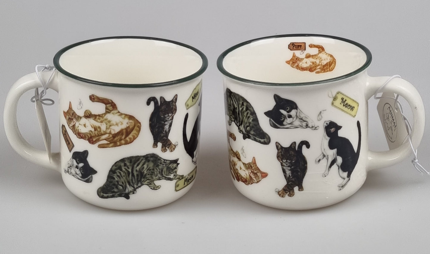 Mokken met collage - Katten - design 1