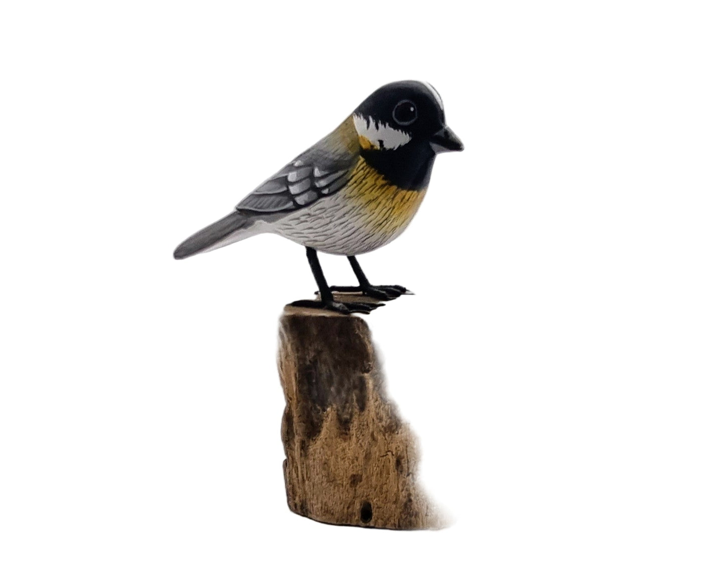 Vogel op houtblok