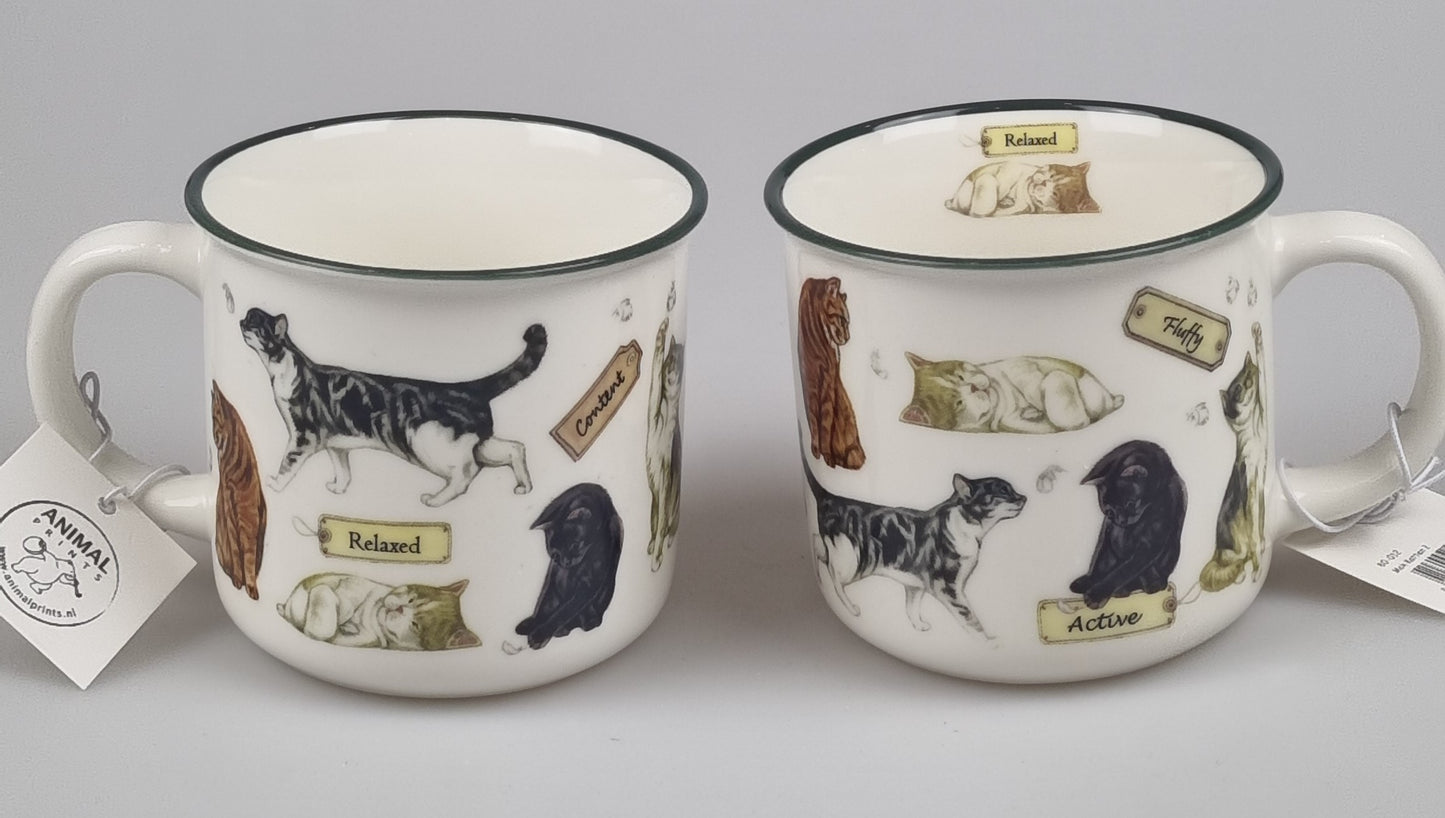 Mokken met collage - Katten - design 2