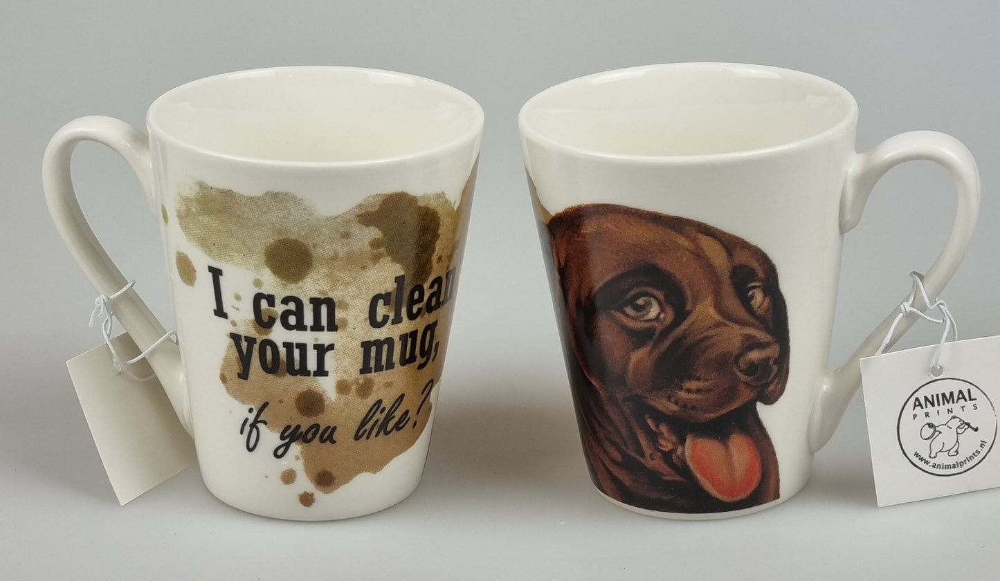 Mok "I can clean up your Mug" - Labrador - New collection