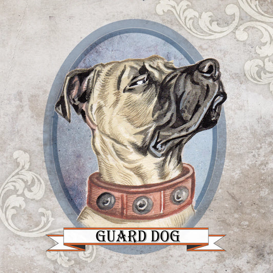 Quadratische Karte - Wachhund