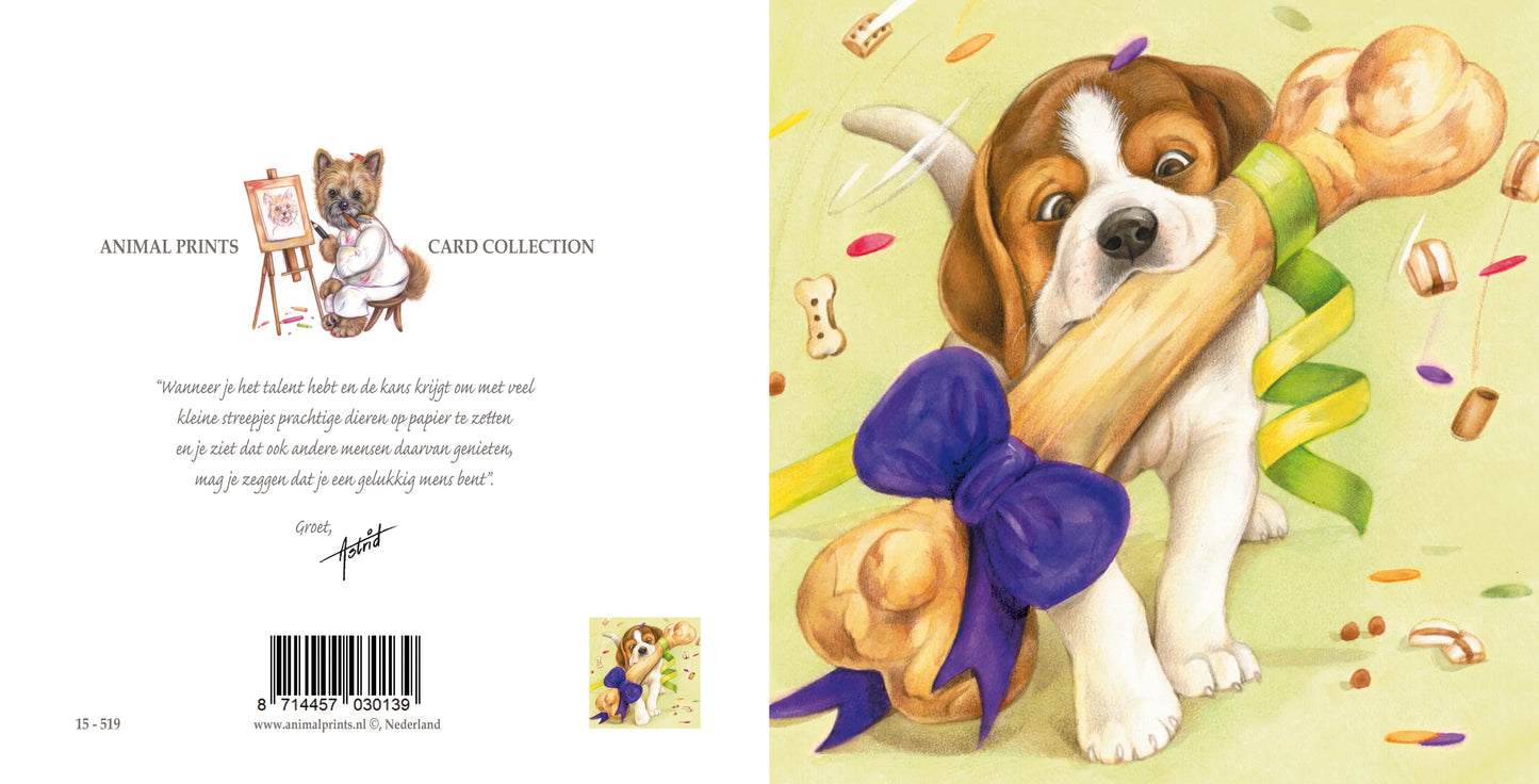 Square card - Party. Glad I could come, I brought a little something