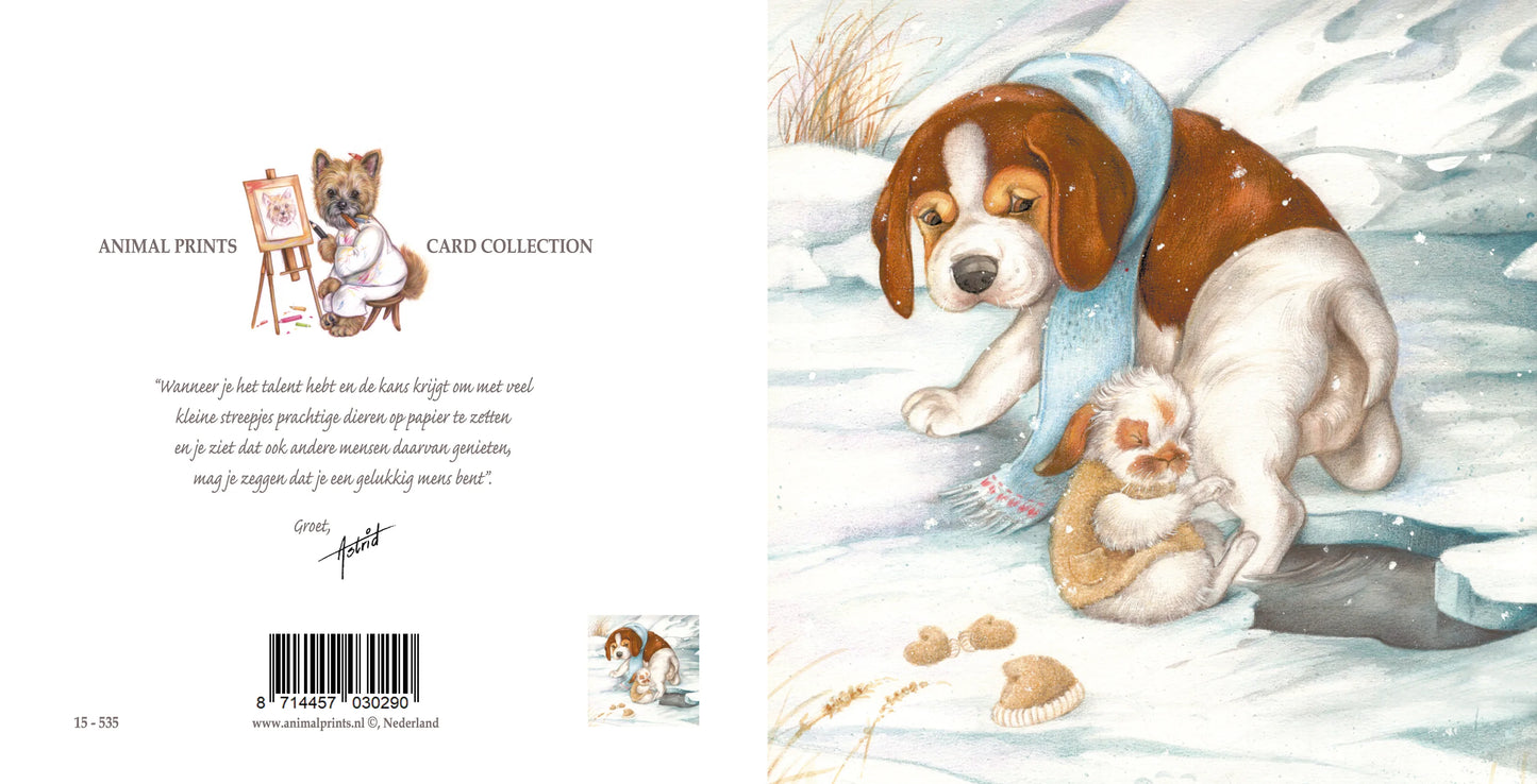 Vierkante kaart - Pas op voor het wak.