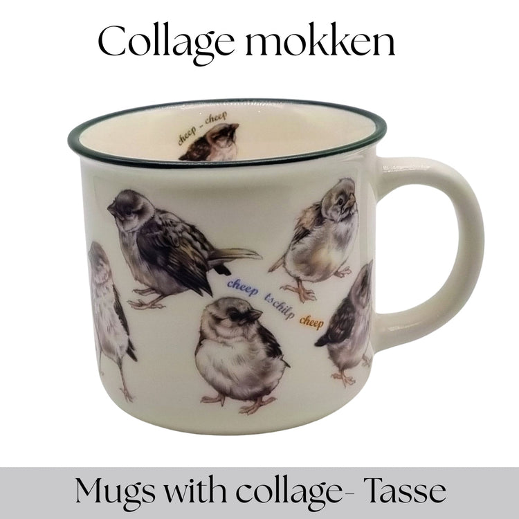 Mokken met dierencollage
