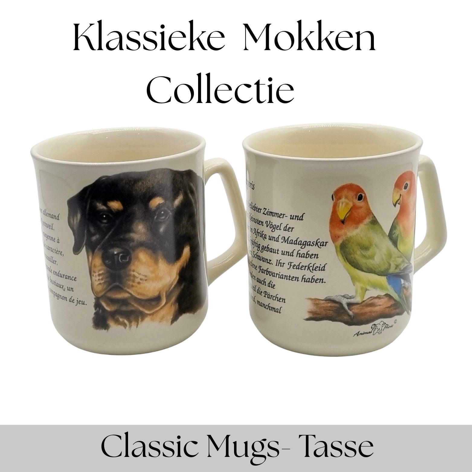 Klassieke mokken collectie