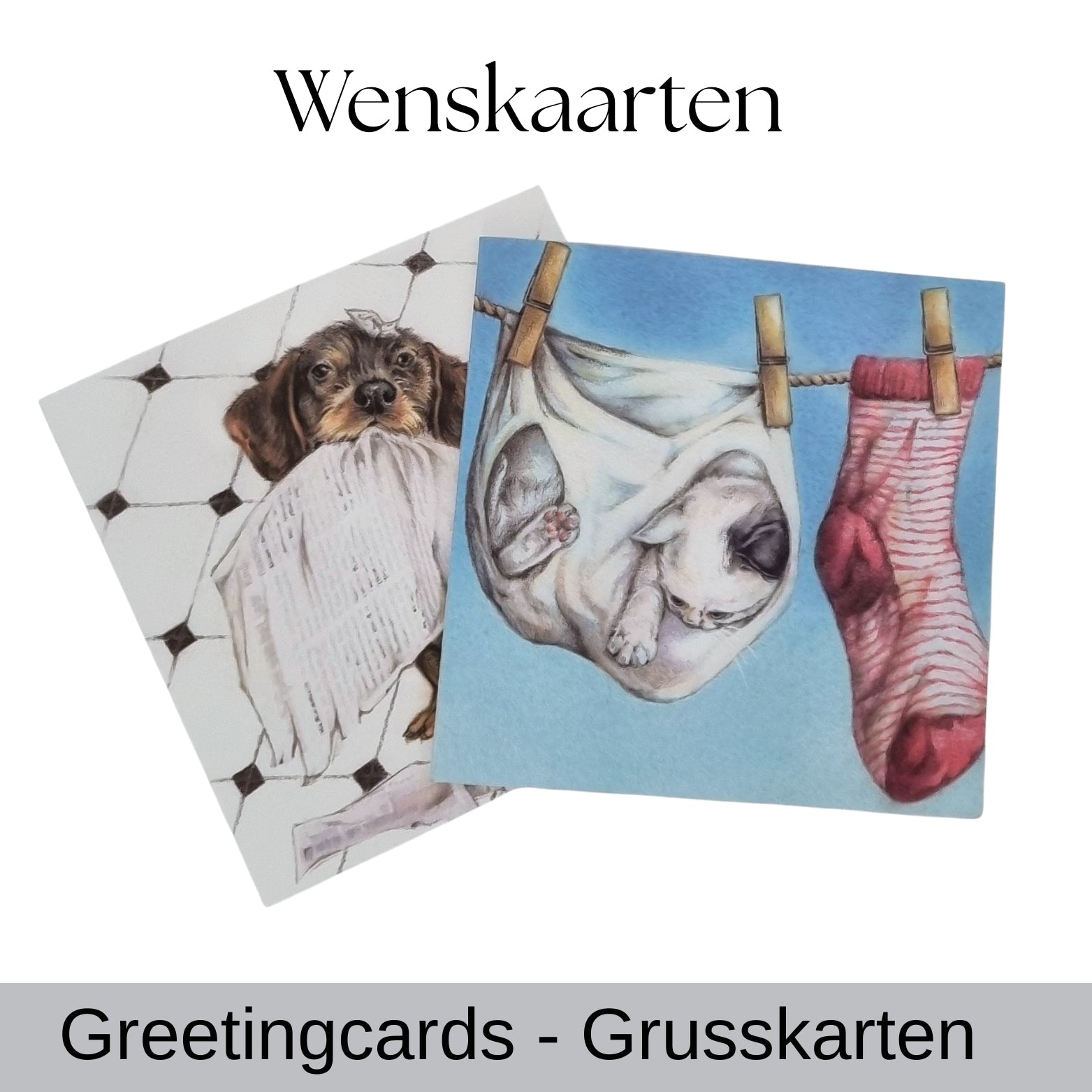 Vierkante kaarten - wenskaarten