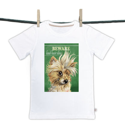 T-shirt Bad Hairday collectie: Beware - Bad Hair Day (01-302)