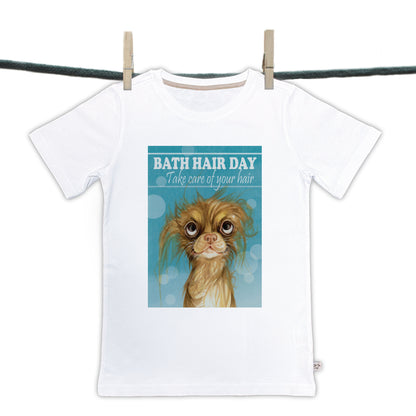 T-Shirt Bad Hairday-Kollektion: Pflegen Sie Ihre Haare (01-305)