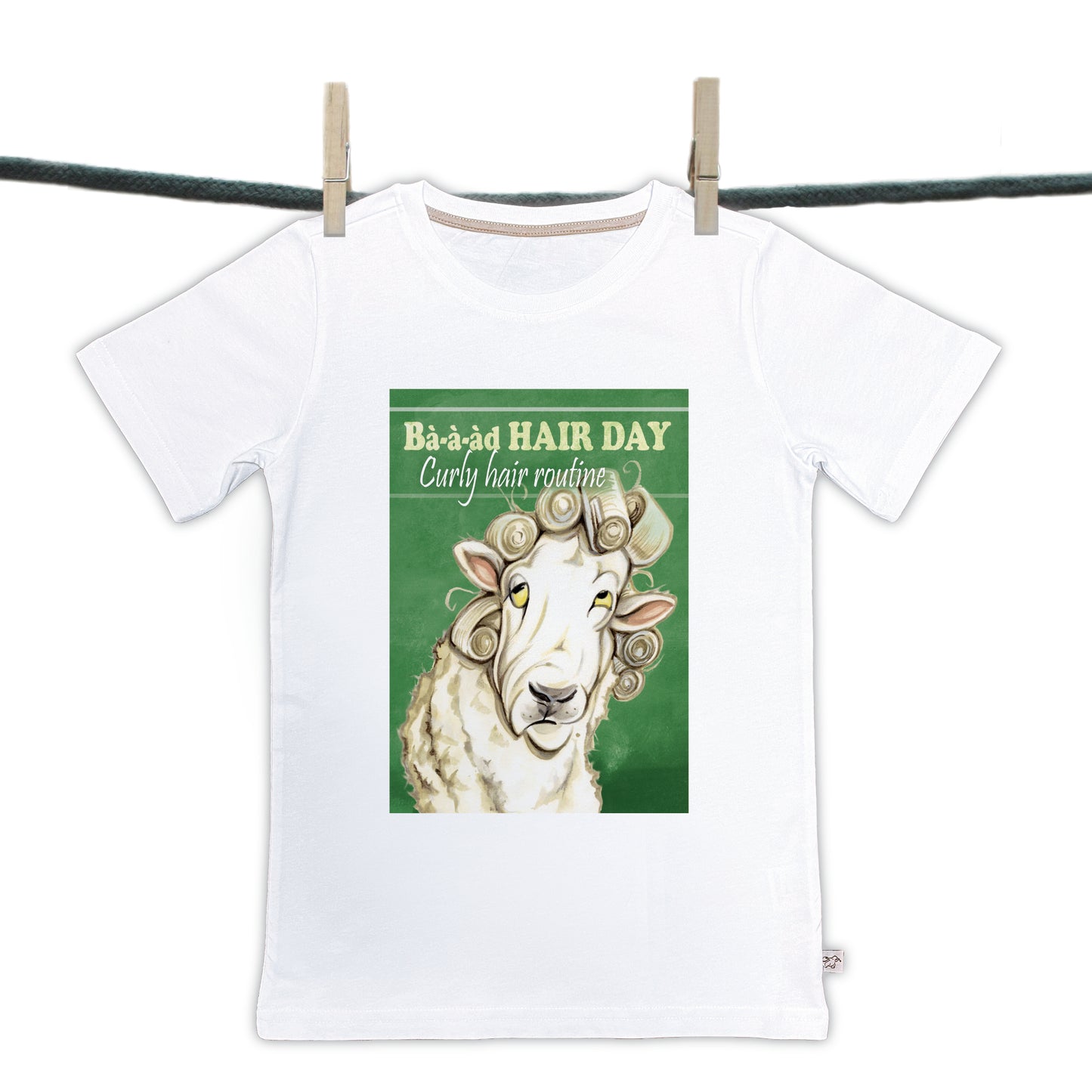 T-Shirt Bad Hairday-Kollektion: Curly Hair Routine (01-314 KL)