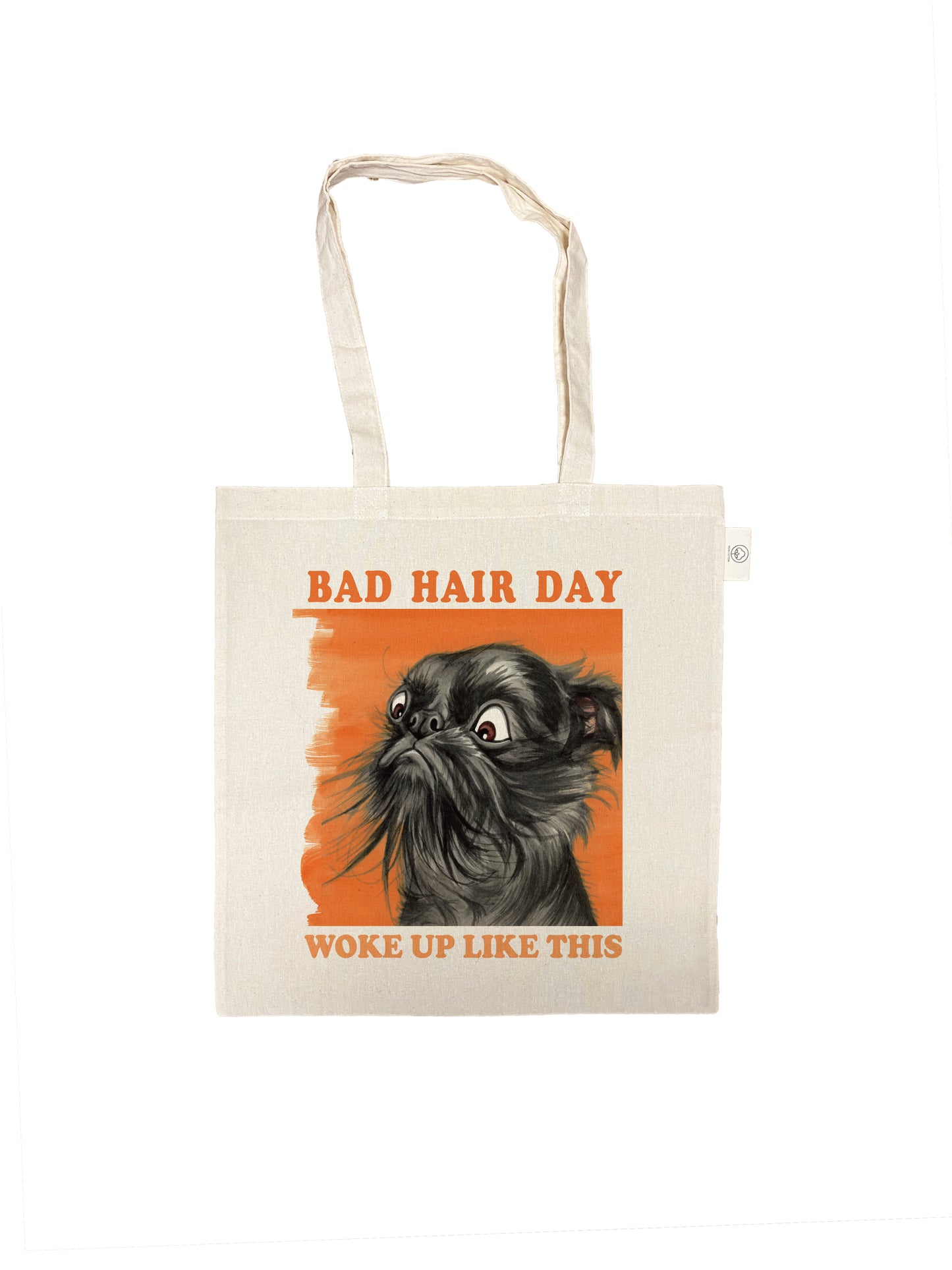 Cotton bag - Bad Hair Day - Woke up like this! - price per 3 pieces