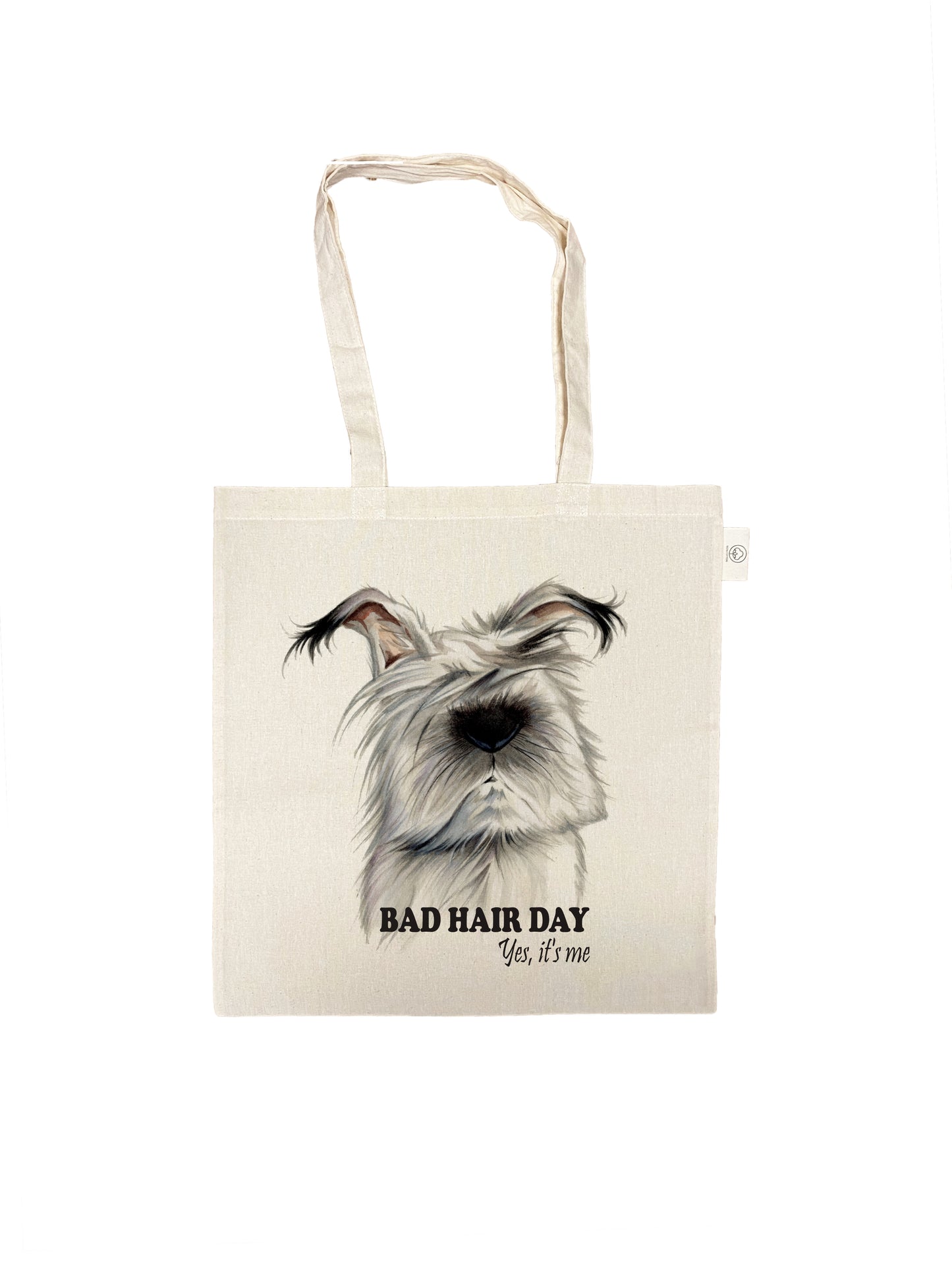 Katoenen tas - Bad Hair Day - Yes, it's me - per 3 stuks