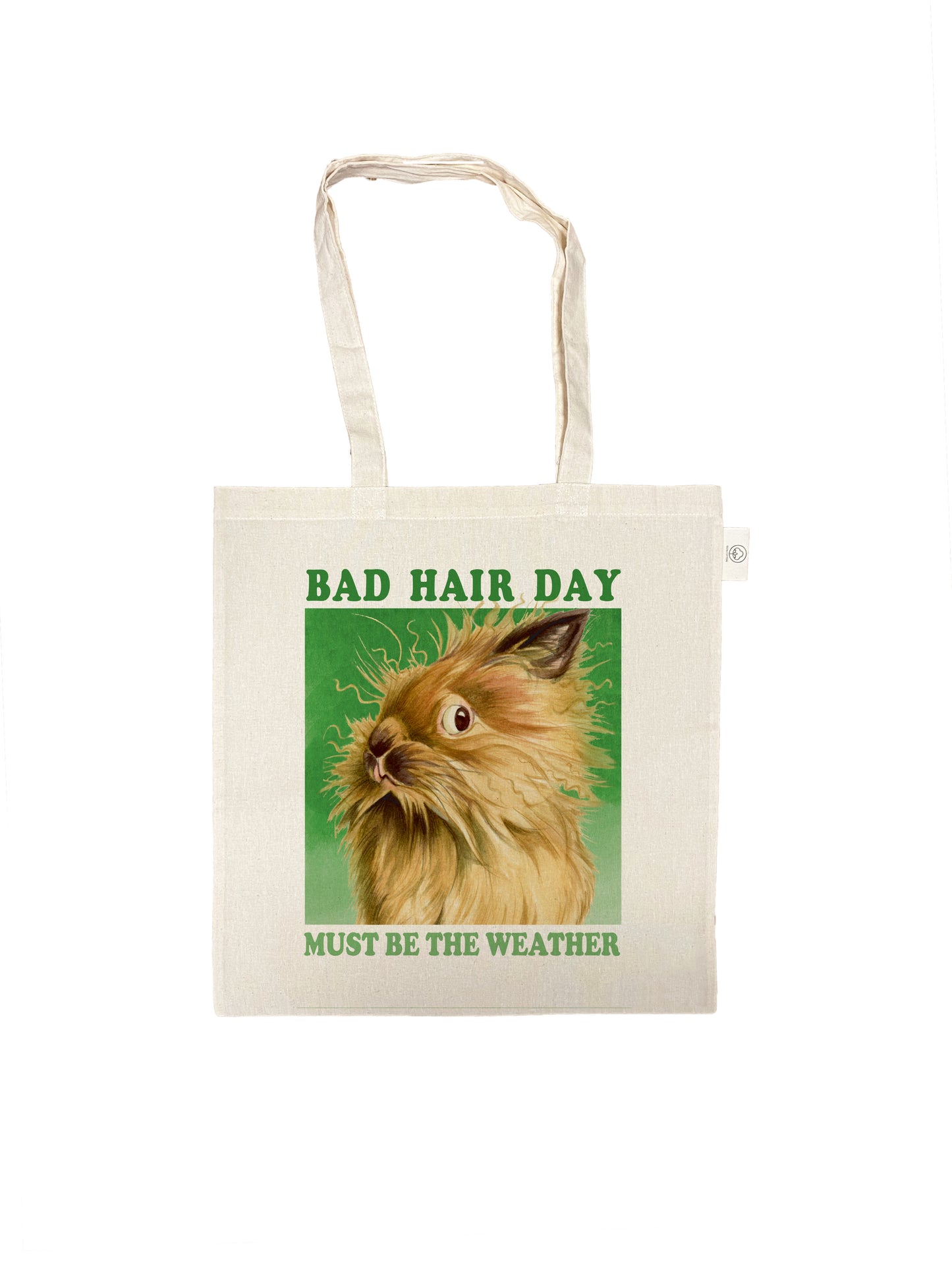 Baumwolltasche - Bad Hair Day - Must be the Weather - pro 3 Stück