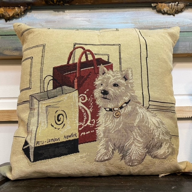 Kissen mit klassischem West Highland White Terrier-Muster