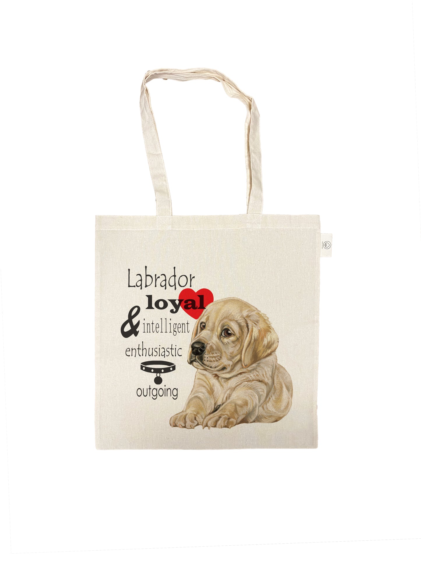 Katoenen tas - Labrador - per 3 stuks