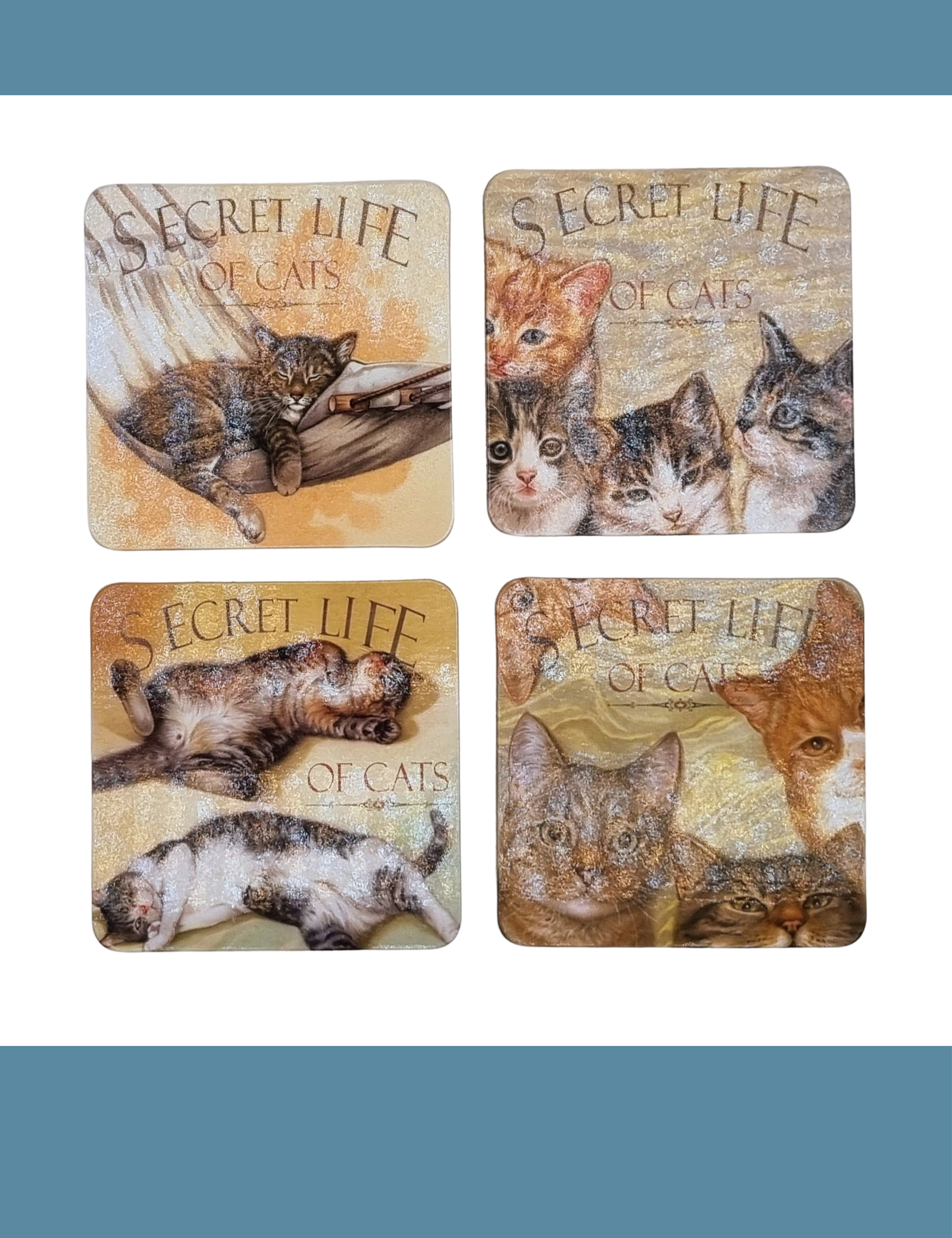 Onderzetters - Coasters - per set van 4 stuks