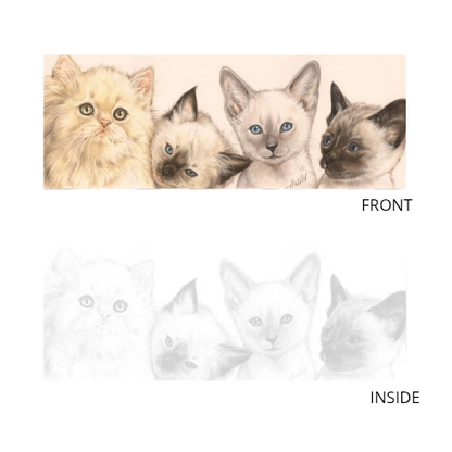 Smalle kaarten - Kattencollage 2