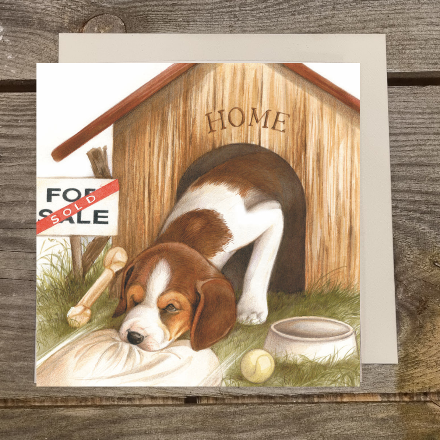 Vierkante kaart - Verhuizing. Hondenhok for Sale
