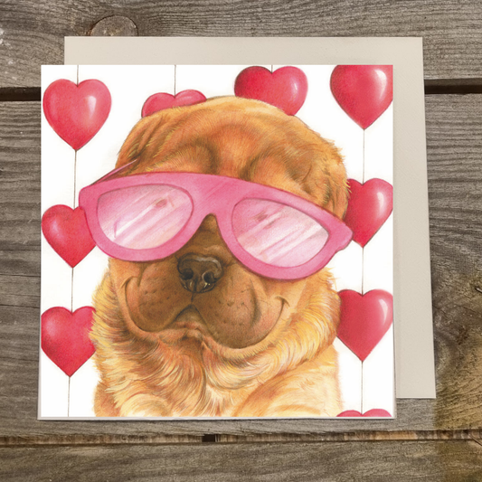 Quadratische Karte - Liebe, mein Valentinsgruß, meine große Liebe