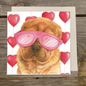 Quadratische Karte - Liebe, mein Valentinsgruß, meine große Liebe