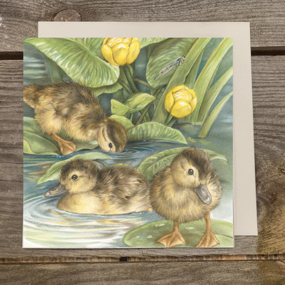 Vierkante kaart -  Met de kleintjes op stap