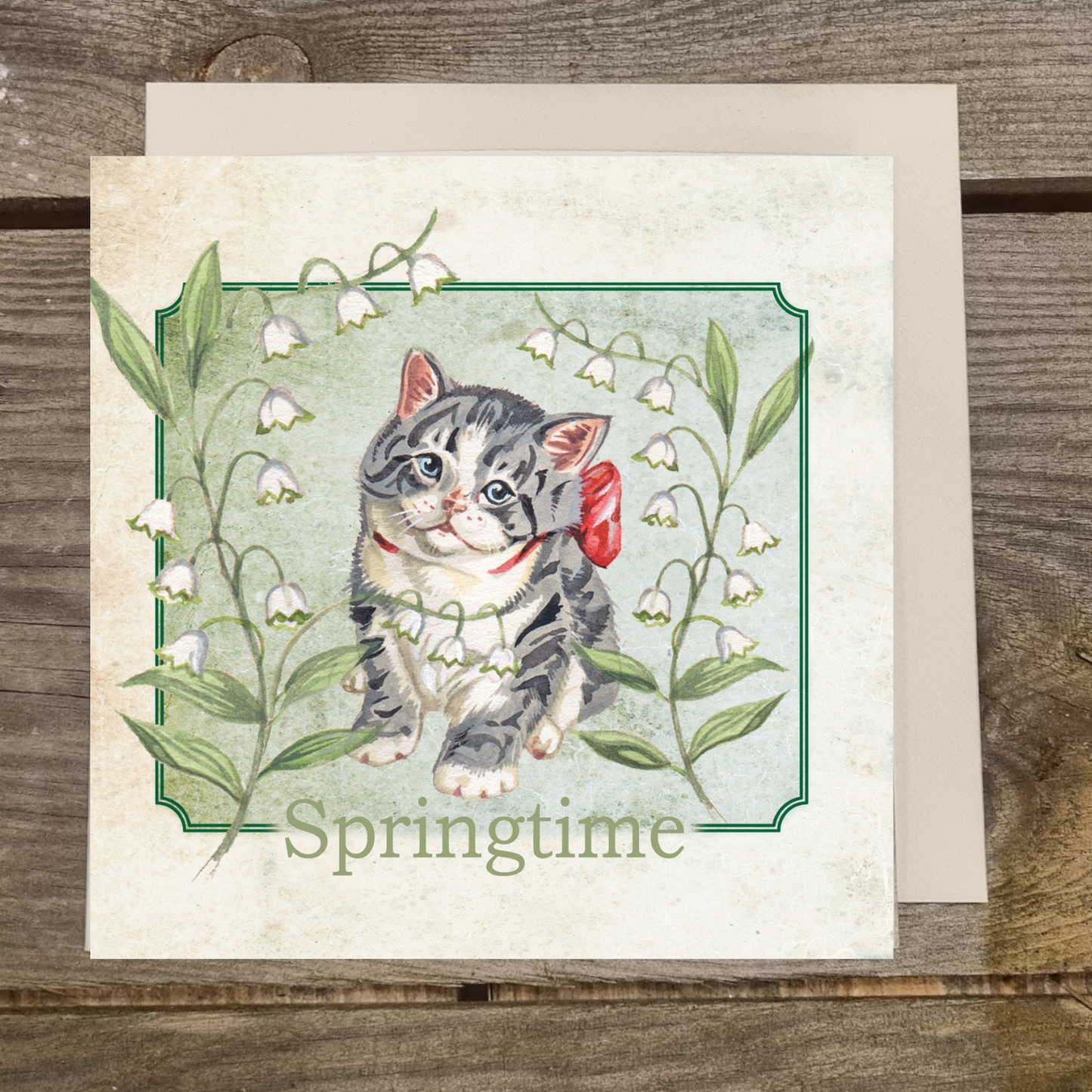 Quadratische Karte - Frühling