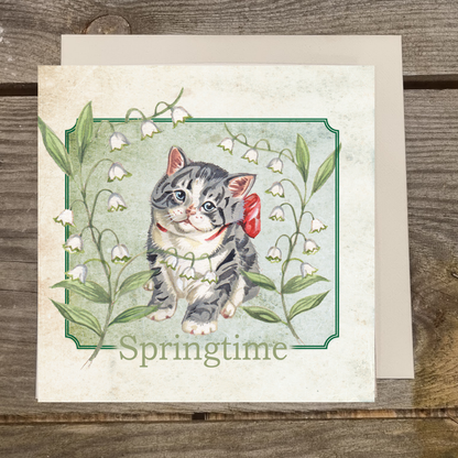 Quadratische Karte - Frühling