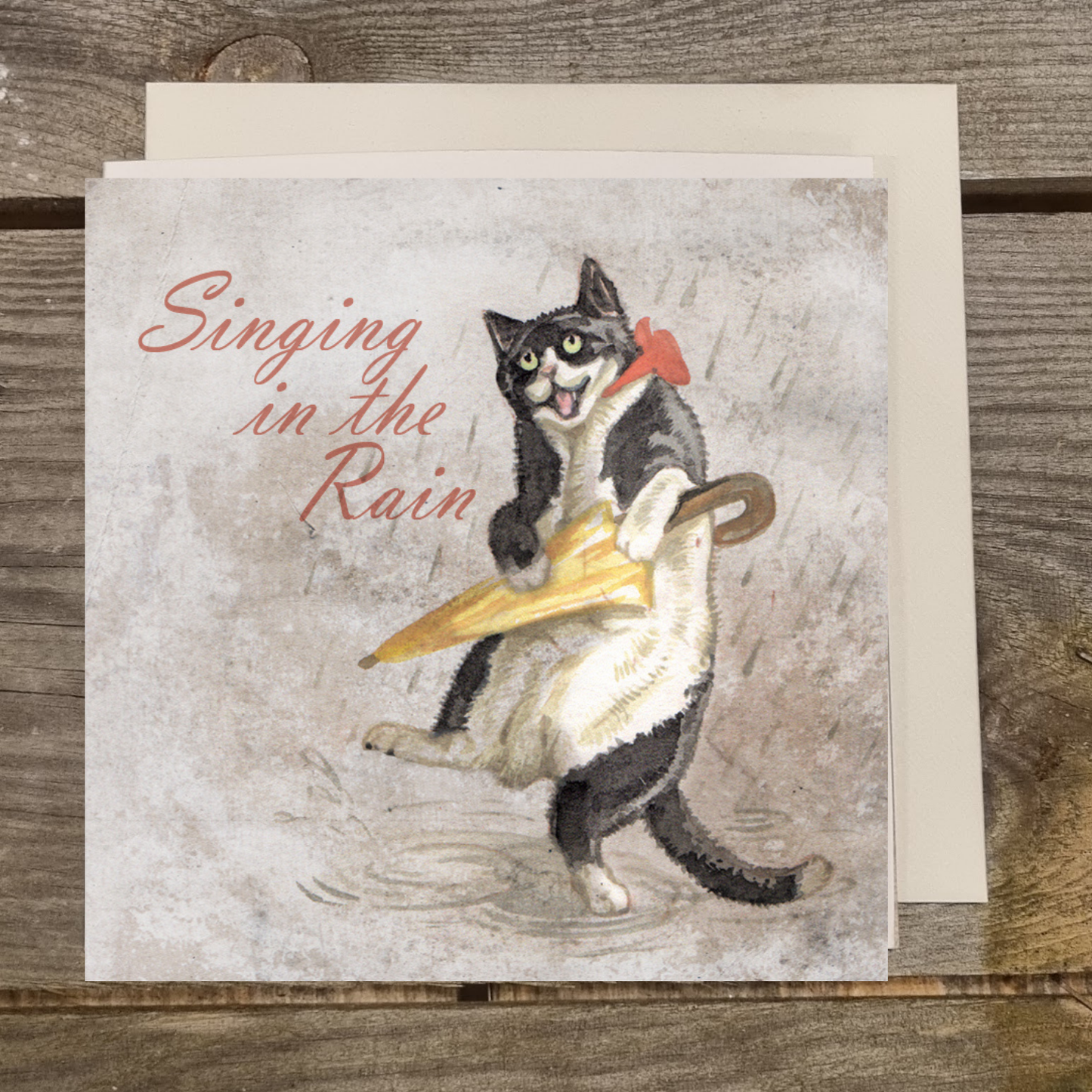 Quadratische Karte - Singing in the Rain