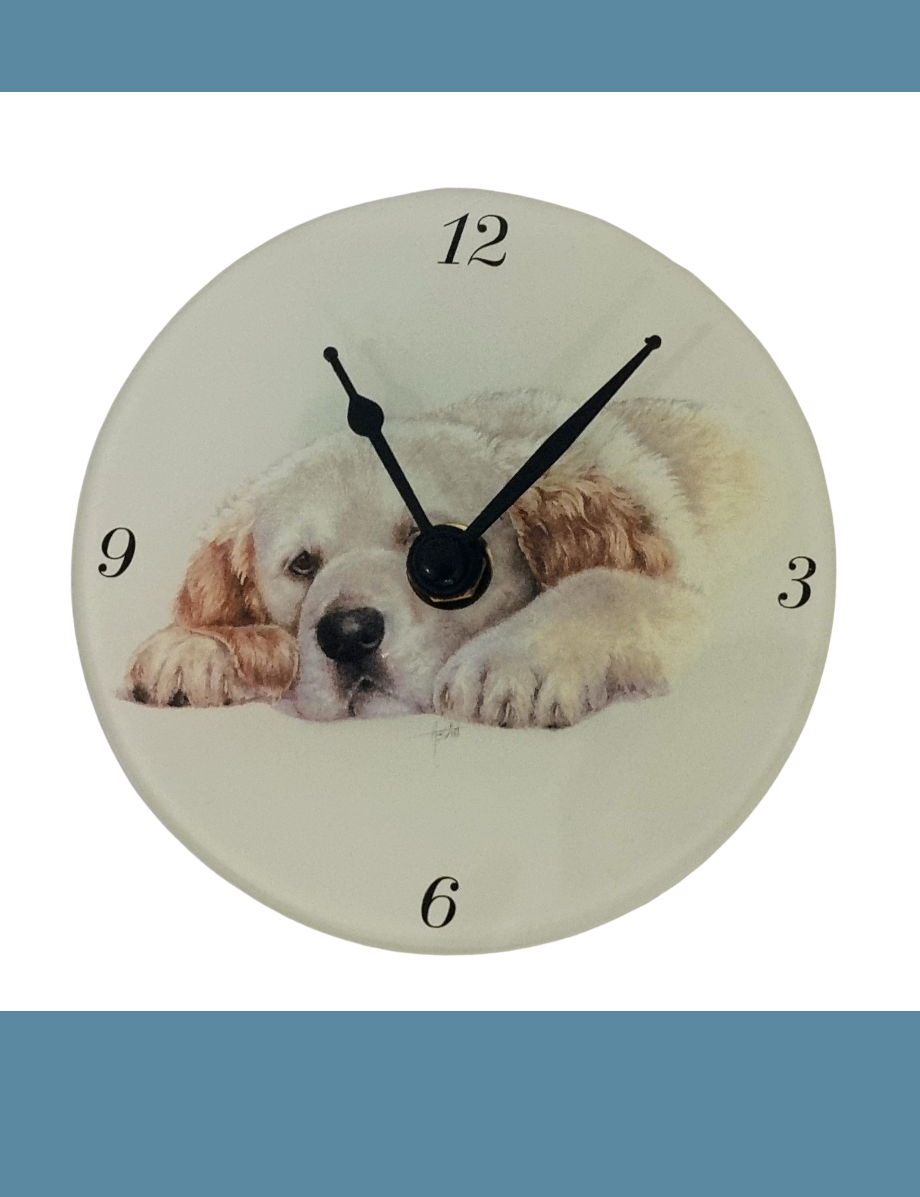 Glazen klokken met dierenprint