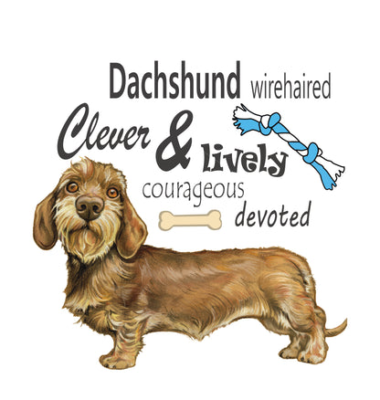 Katoenen winkelshopper met bedrukking - Teckel / Dachshund met tekst